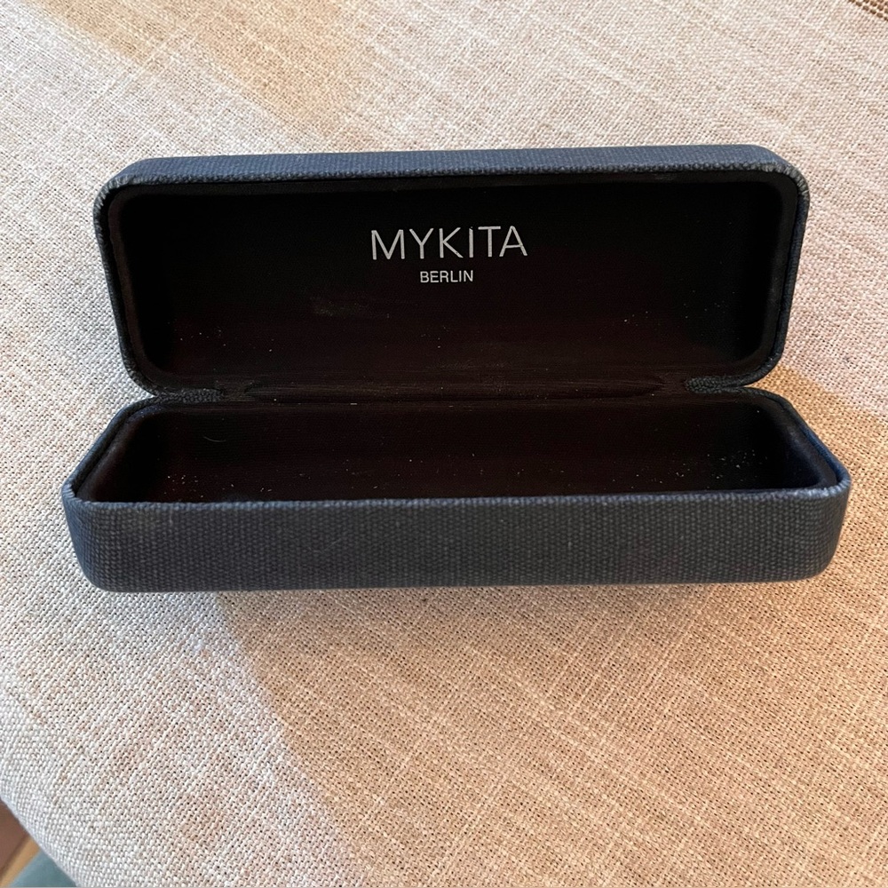 MYKITA Gray Glasses Case Sleek Durable Design
